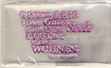 Clearstamp - Tu deinem Leib.....
