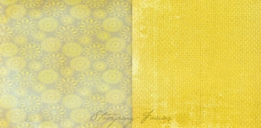 Flower gelb grau/gelb grau 12x12