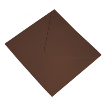 1 Struktur Briefumschlag - 16 cm x 16 cm Dark Choco