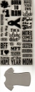 Die-namic Girly Graphic T-Shirt & Stamp Set