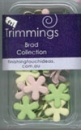 40 Funky Flower Brads " Baby "