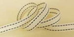 Ribbon Creme mit schwarzen N�hten