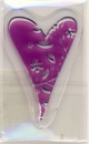 Clearstamp - Herz ( mit Blumen )