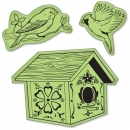 Inkadinkado 3 Cling Stamps - Bird House