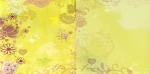 Flowerpower lila gelb/Schn�rkel gelb 12x12