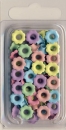 50 Eyelets Blume klein Pastell-Farben 1/8"