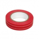 Rayher Washi Tape Punkte Duo, rot/wei�