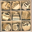 Artemio Wood Embellishments - Cupcake