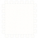 Cardstock Shape 12" x 12" Herzchenrand-Beige