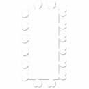 Cardstock Shape 12" x 6" Herzchenrand 100N