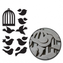 Maya Road - Birds with Cages Mini Chipboard Set