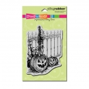 Cling Pumpkin Fence