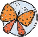 Butterfly Circle Tag