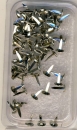 75 Minibrads 4mm - silber