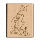 Kite Flying - Junge mit Drachen