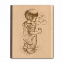 Blowing Bubbles - Junge mit Seifenblasen