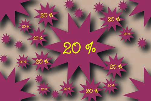 20 % 