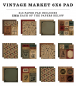 Preview: Carta Bella Paper Pack - Vintage Market - 6" x 6"