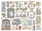 Preview: Stamperia - Die Cuts - Silent Sea 37 Stk.