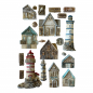 Preview: Stamperia - Silicone Mould - Houses and Lighthouse 