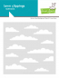 Preview: Lawn Fawn - 6" x 6" Schablone - Stratus Cloud Background