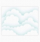 Preview: MFT - 6" x 6" Schablone - Stencil Rolling Clouds