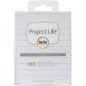 Preview: Projekt Life - Lined Cards 3" x 4" - Weiß