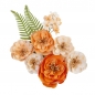 Mobile Preview: Prima Marketing Mulberry Paper Flowers - Together/Pumpkin & Spice 9 Stk.