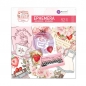 Preview: Prima Marketing Ephemera - Strawberry Milkshake Cardstock 52.Stk