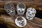 Preview: SnipArt Chipboards Beauty in the Dark – Openwork Skulls