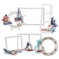 Preview: Simple Stories Chipboard Frames - Simple Vintage Vintage Seas