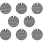 Preview: Tim Holtz Quote Tokens 8 Stk.Rund