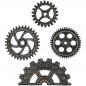 Preview: Tim Holtz Metal Industrial Gears - Antique Nickel 4 St.