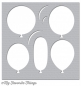 Preview: MFT - 6" x 6" Schablone - Stencil Big Balloons *limitiert*