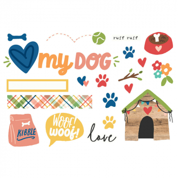 Simple Stories Page Pieces - Fur Baby - Dog