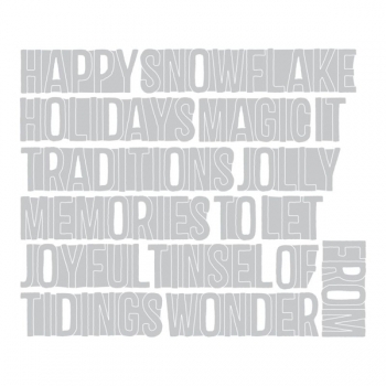 Sizzix Tim Holtz DIE Set - Holidays Words 2 : Block
