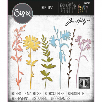 Sizzix Tim Holtz Thinlits - Vault Wildflowers