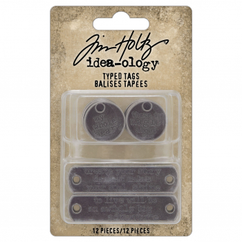 Tim Holtz- Typed Tags