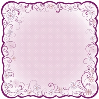 Glitzer Papier-Best Creation Inc "Gerundet mit Blumen"