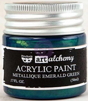 Prima Marketing Acrylic Paint - Metallique Emerald Green