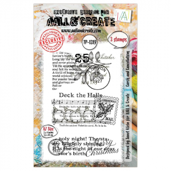 AALL & CREATE Clear Stamps - Carols and Cancellations #1319