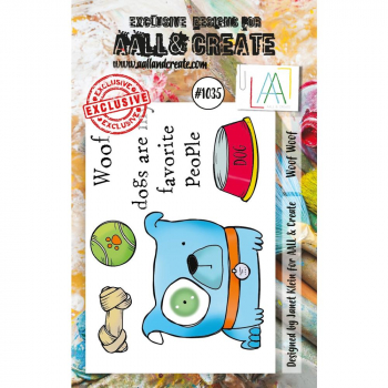 AALL & CREATE Clear Stamps - Woof Woof #1035