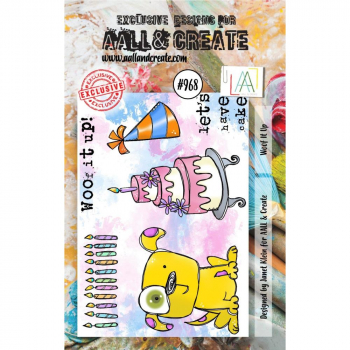 AALL & CREATE Clear Stamps - Woof It Up #968