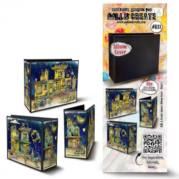 AALL & CREATE Undecorated Square Album Cover - Black 1