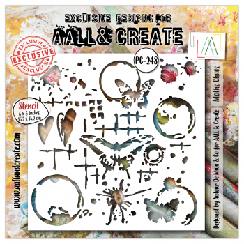 AALL & Create - Stencil - Moths Chaos #248