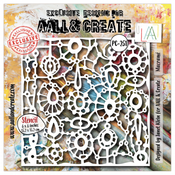 AALL & Create - Stencil - Macramé #251