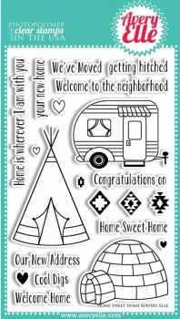 Avery Elle Clearstamps - Home Sweet Home