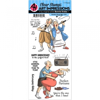Art Impressions Clear Stamps - Perfect Duet Set