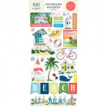 Carta Bella Chipboard Accents - Beach Town