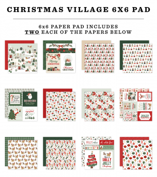 Carta Bella Paper Pack - Christmas Village - 6" x 6"